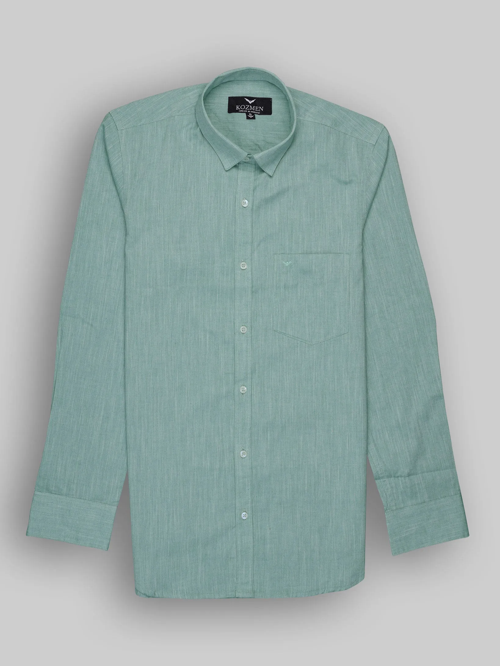 Cool Mint Green Cotton Shirt