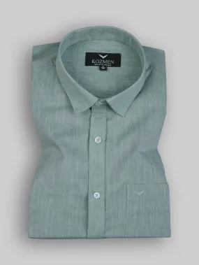 Cool Mint Green Cotton Shirt