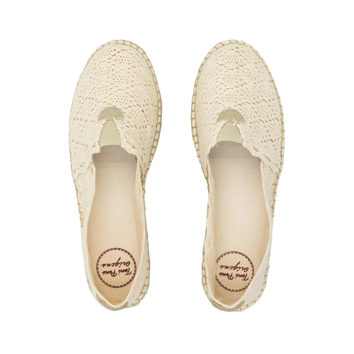 Cotton Blend Flat Espadrilles For Women - Aitana