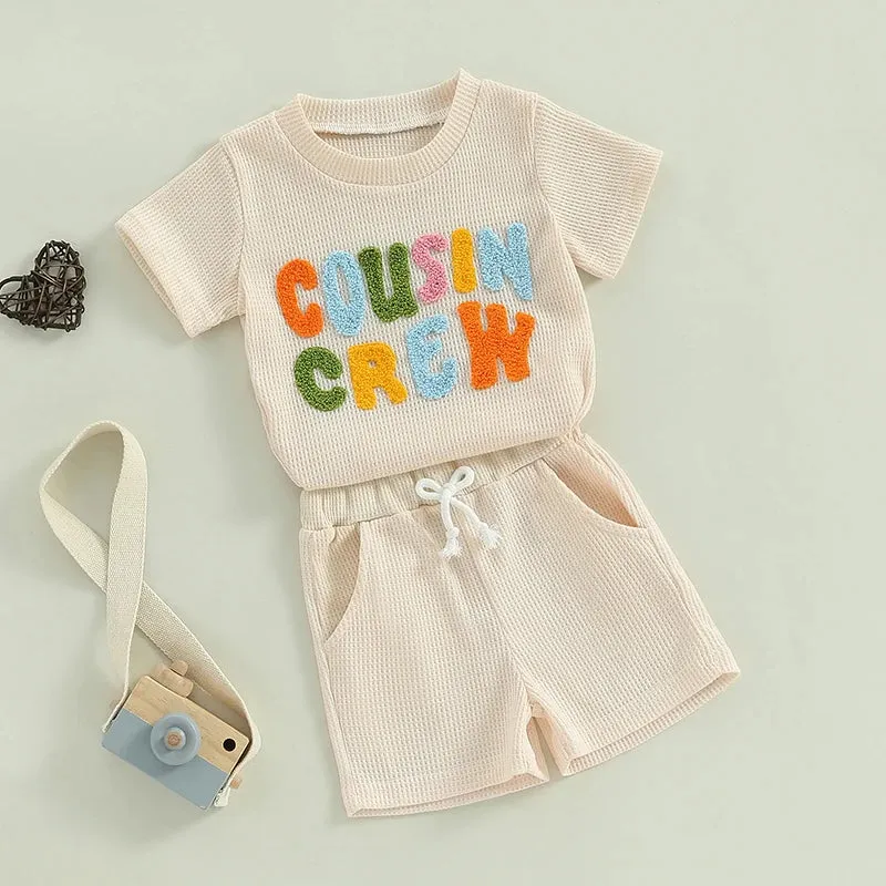 COUSIN CREW Waffle Knit Outfit