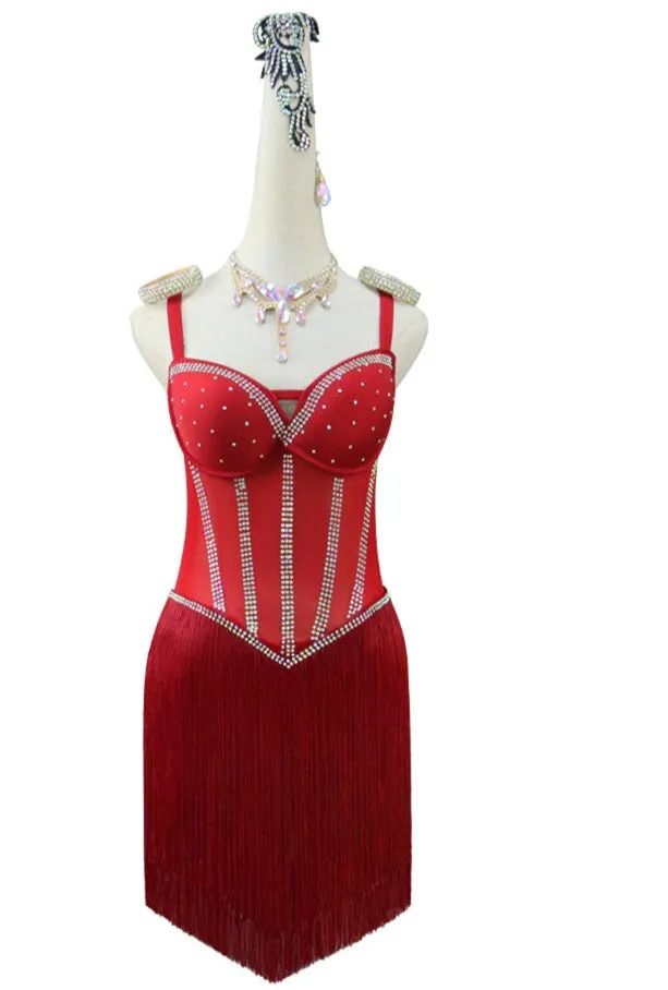 Custom Classy Latin Dance Dress | QY19