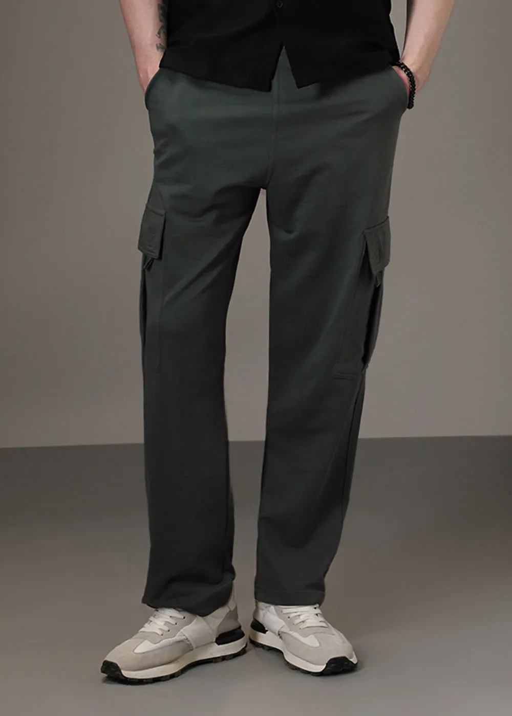 Dark Olive Cargo Joggers