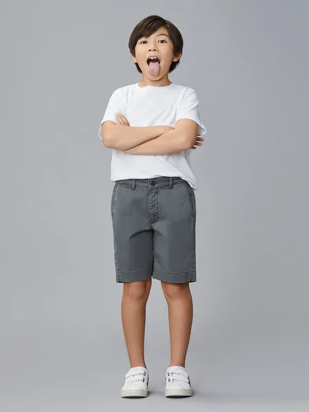 DL1961 Boys Jacob Slim MOSS Chino Shorts_Grey 4401