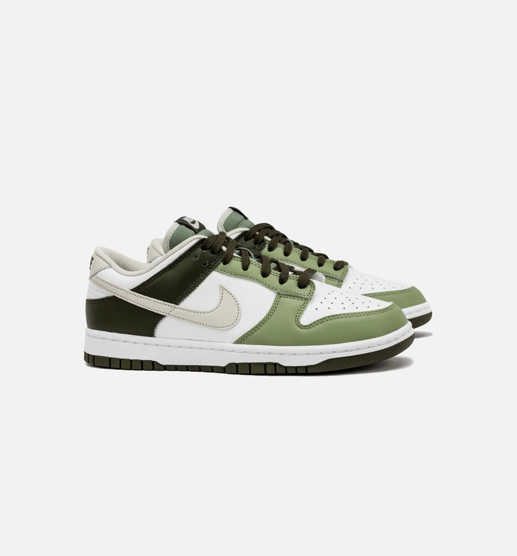 Dunk Low Oil Green Mens Lifestyle Shoe - Light Bone/Oil Green Free Shipping