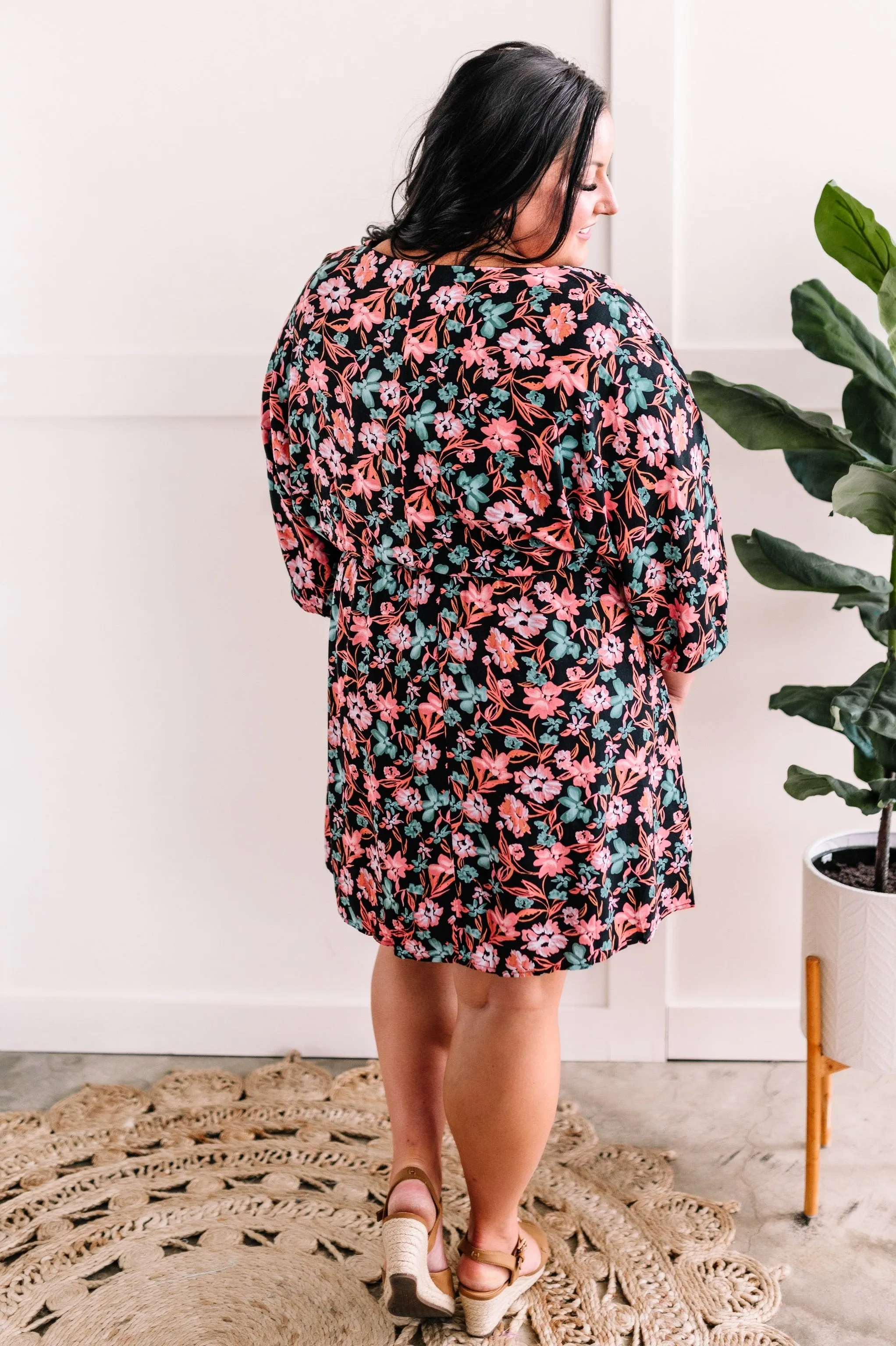 Emily Wonder Floral Dress In Late Summer Nights