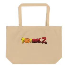 Football 2 Large organic tote bag