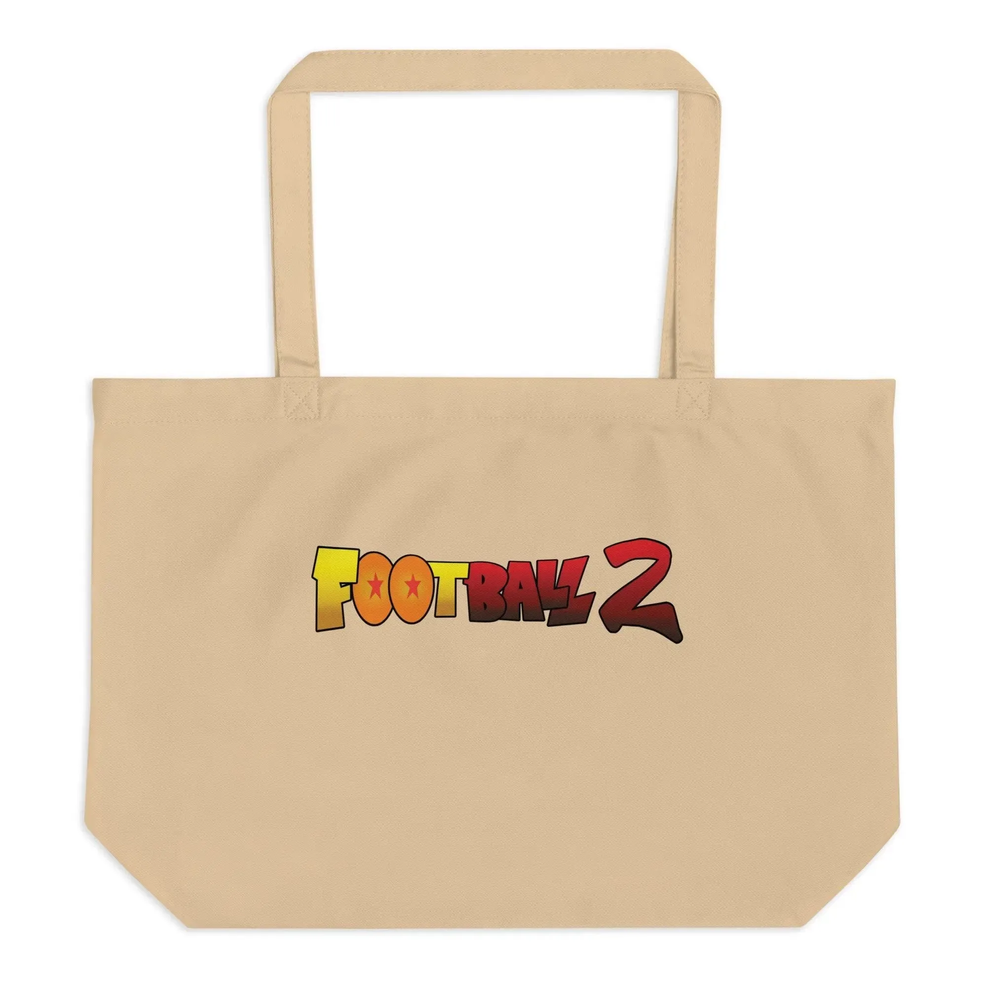 Football 2 Large organic tote bag