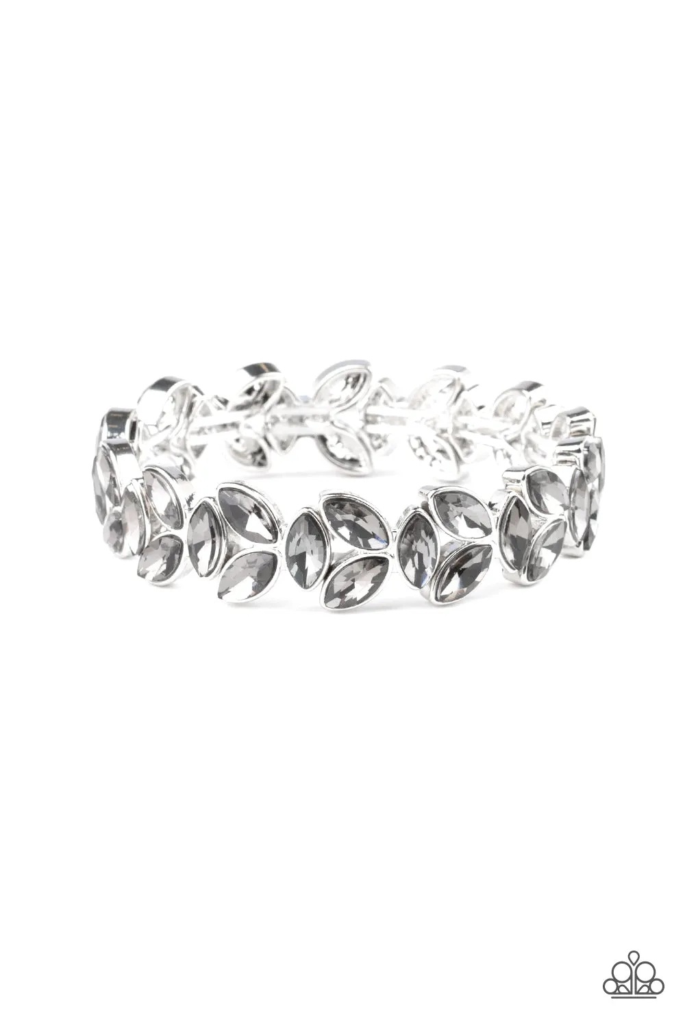 Gilded Gardens - Silver Paparazzi Bracelet