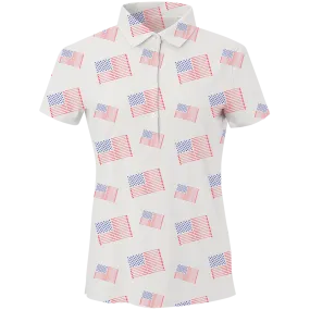 Golf Flag Women's Polo