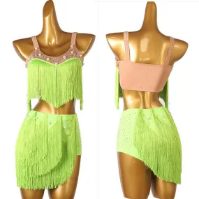 Green Fringe Latin S-XXL | LQ362