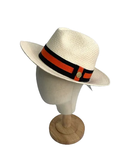 Holland Cooper Brown Genuine Panama Hat UK M