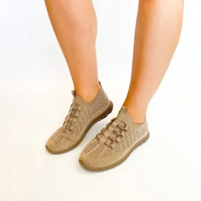 Hush Puppies taupe nansia slip on sneaker