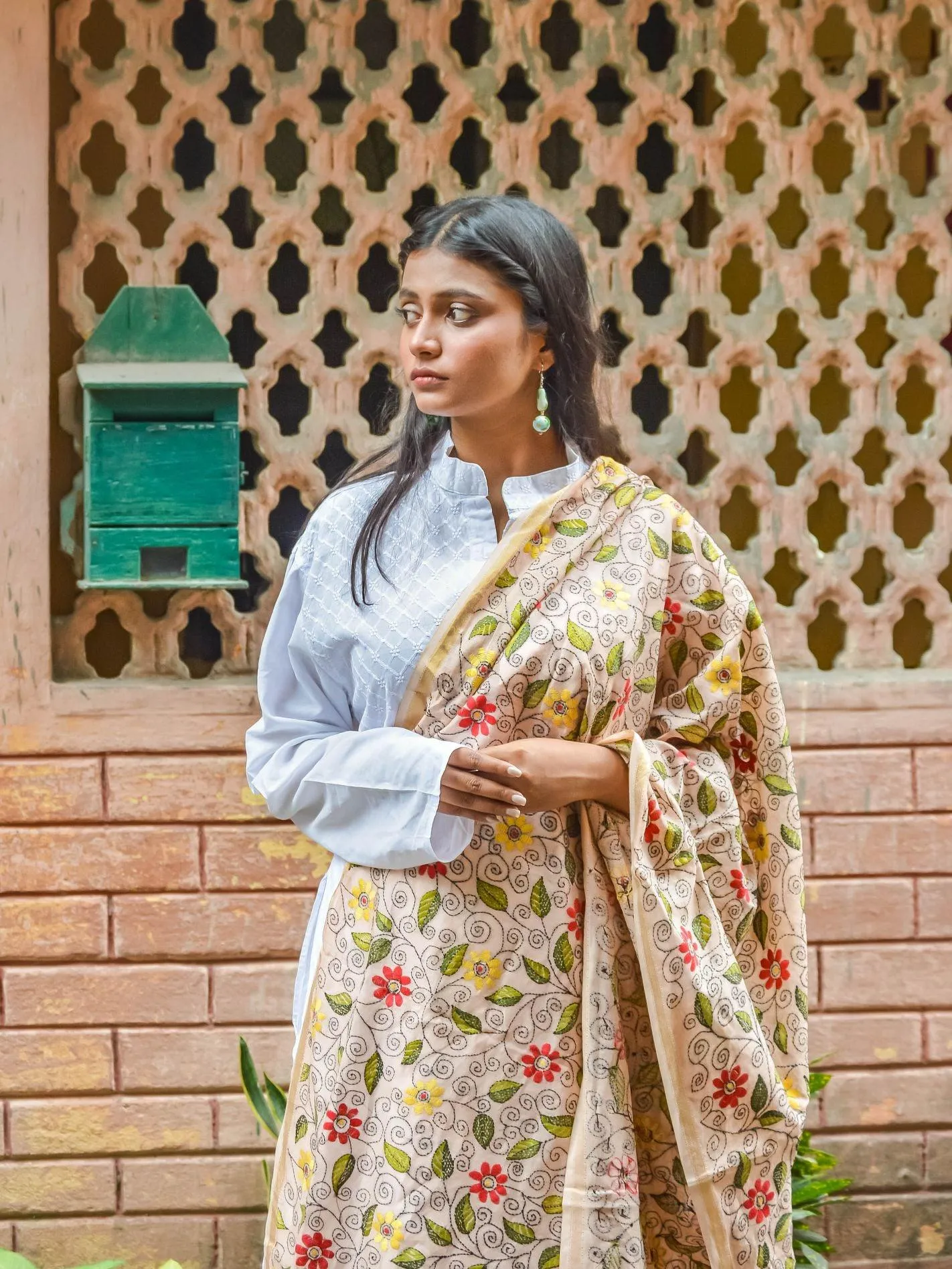 Kaisori Maheswari Kantha dupatta - ShIuli