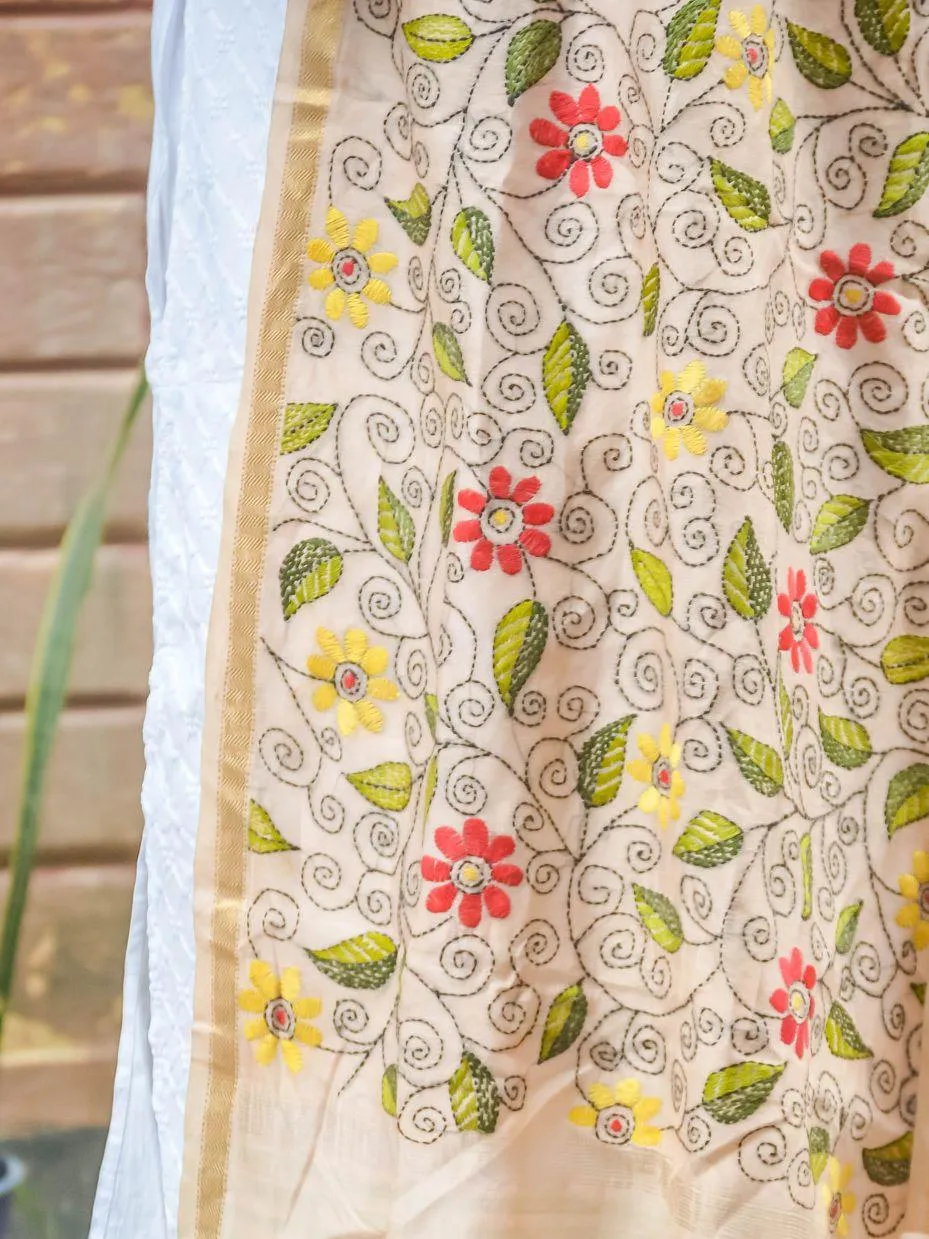 Kaisori Maheswari Kantha dupatta - ShIuli