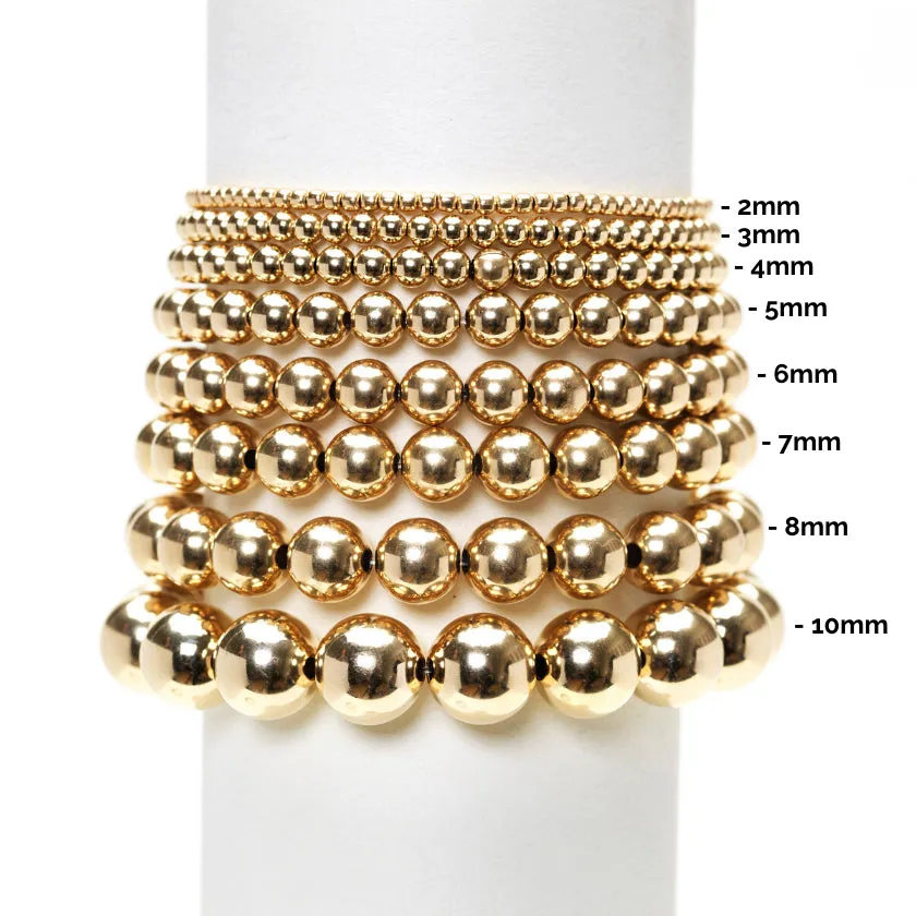 Karen Lazar  - 2mm Yellow Gold Filled Bracelet with Passion Ombre Across