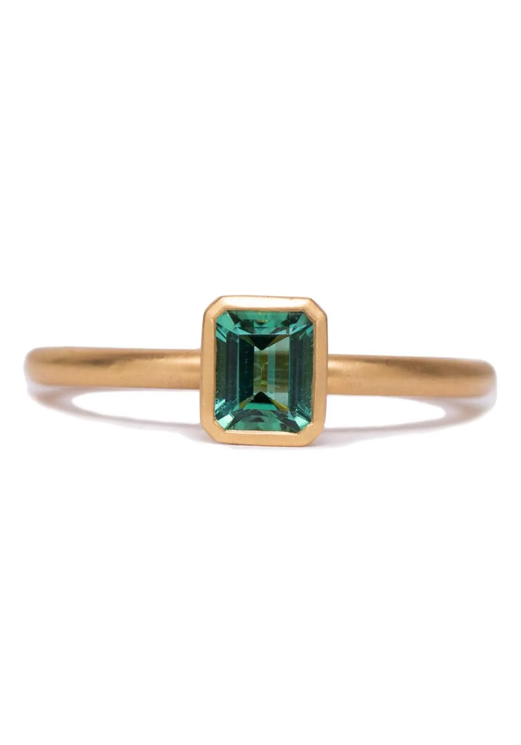 Kimberly Collins Green Tourmaline Yellow Gold Ring