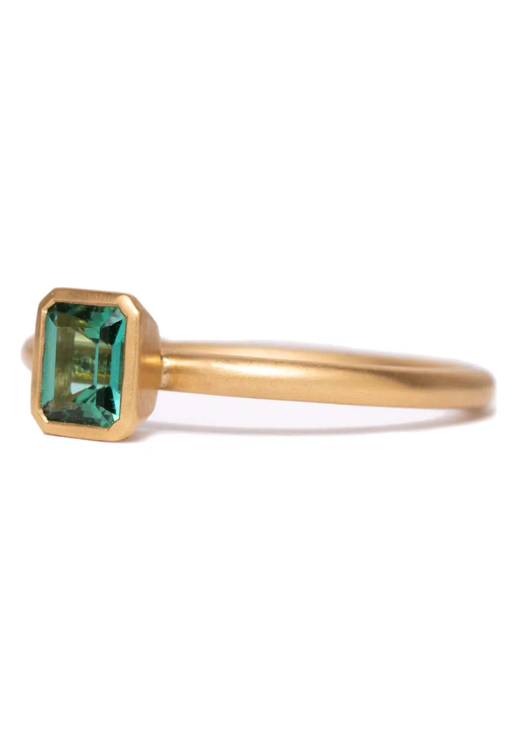 Kimberly Collins Green Tourmaline Yellow Gold Ring