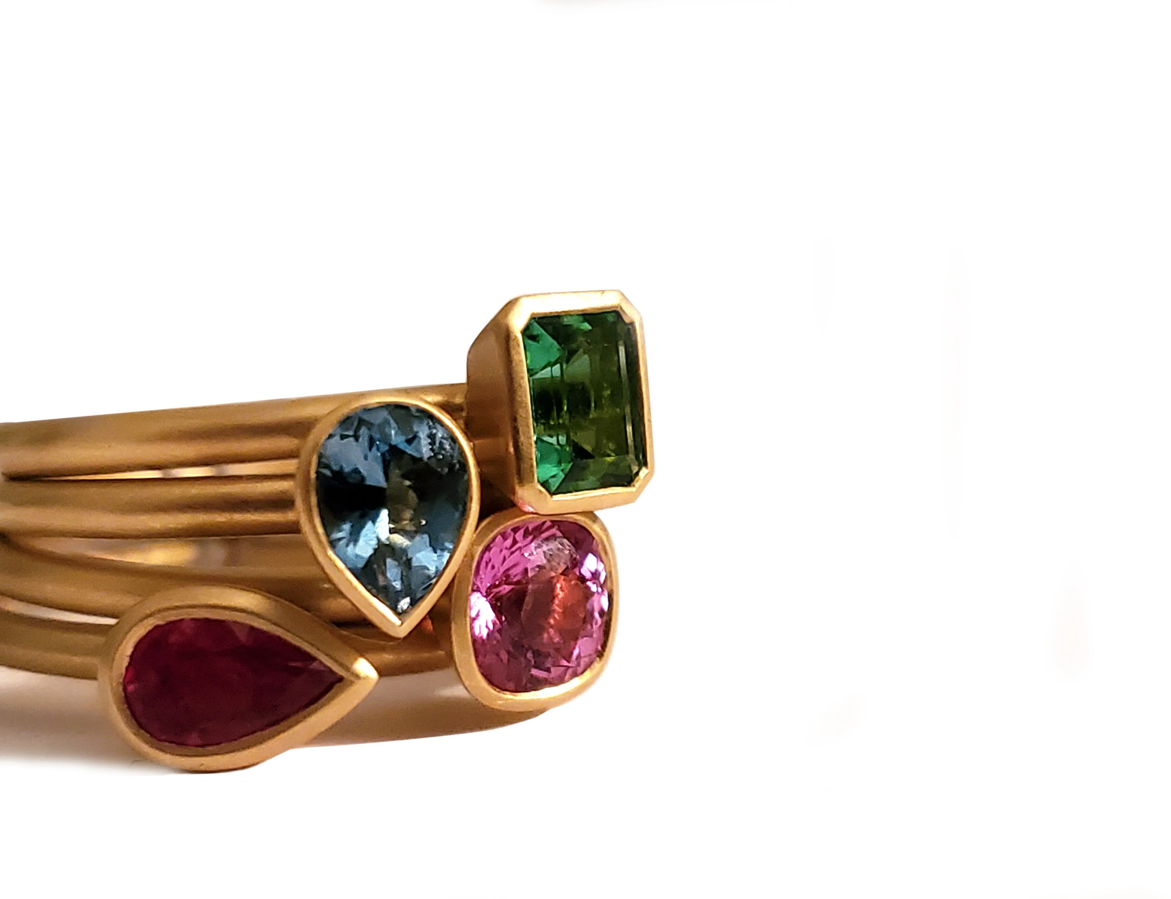 Kimberly Collins Green Tourmaline Yellow Gold Ring