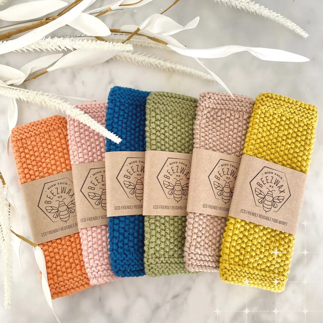 Knitted Cotton Wash Cloths