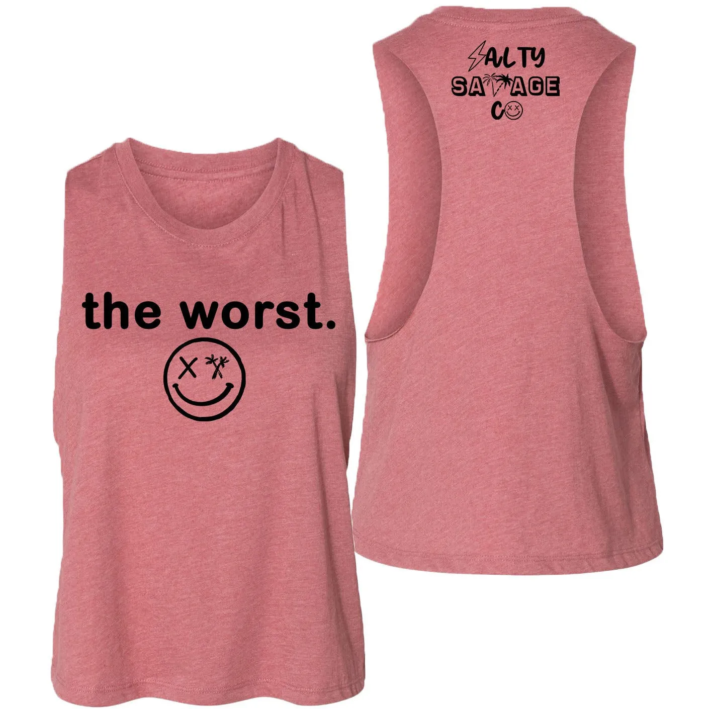 Ladies "the worst." Flowy Crop Tank