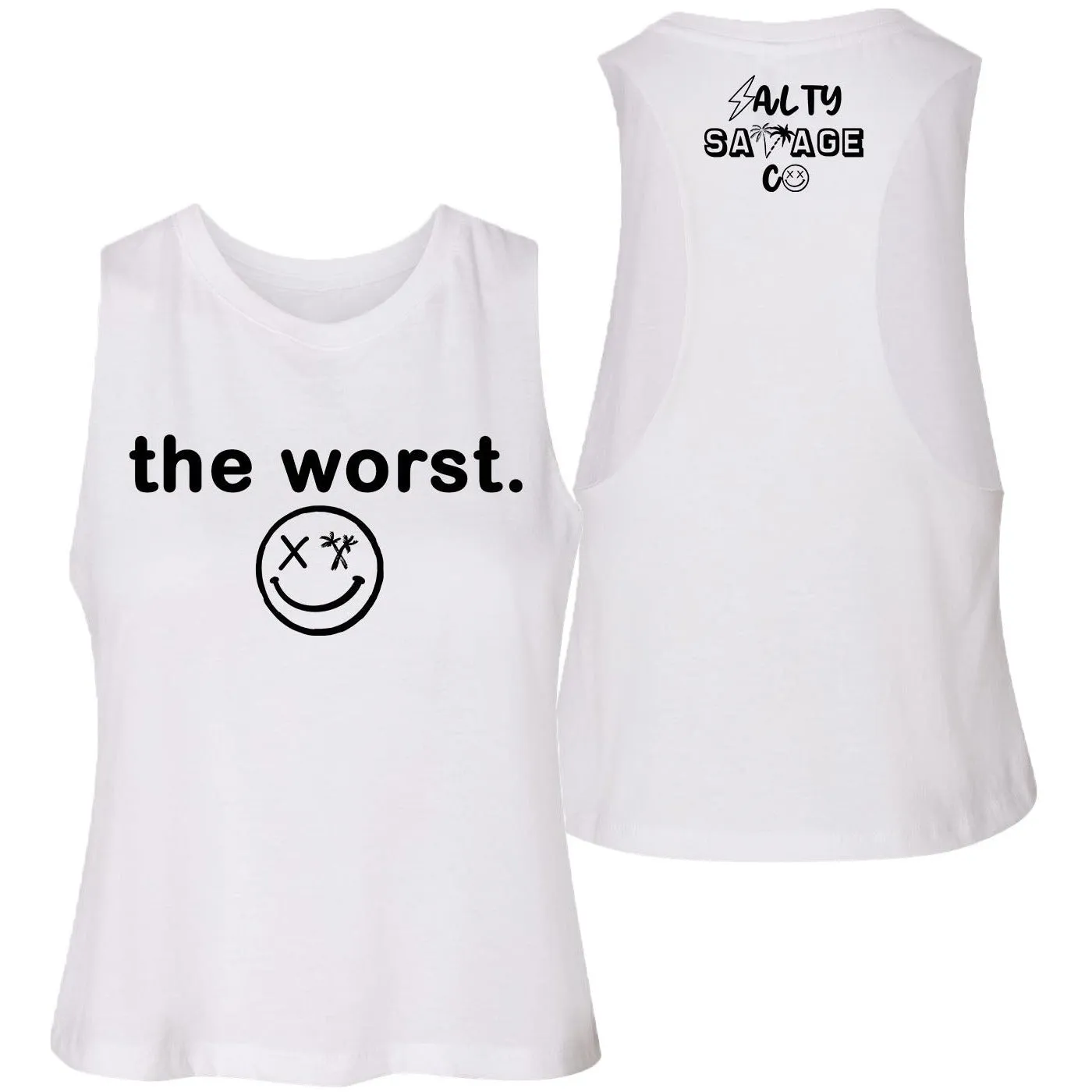 Ladies "the worst." Flowy Crop Tank