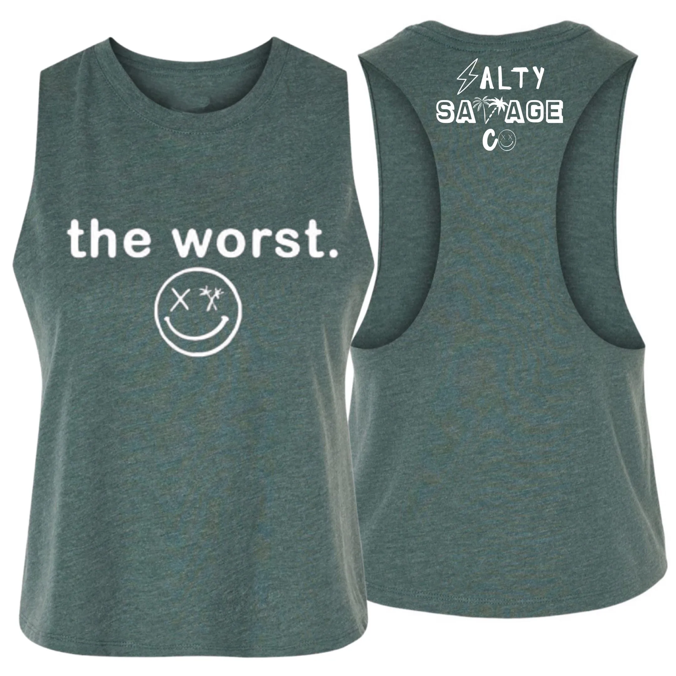 Ladies "the worst." Flowy Crop Tank