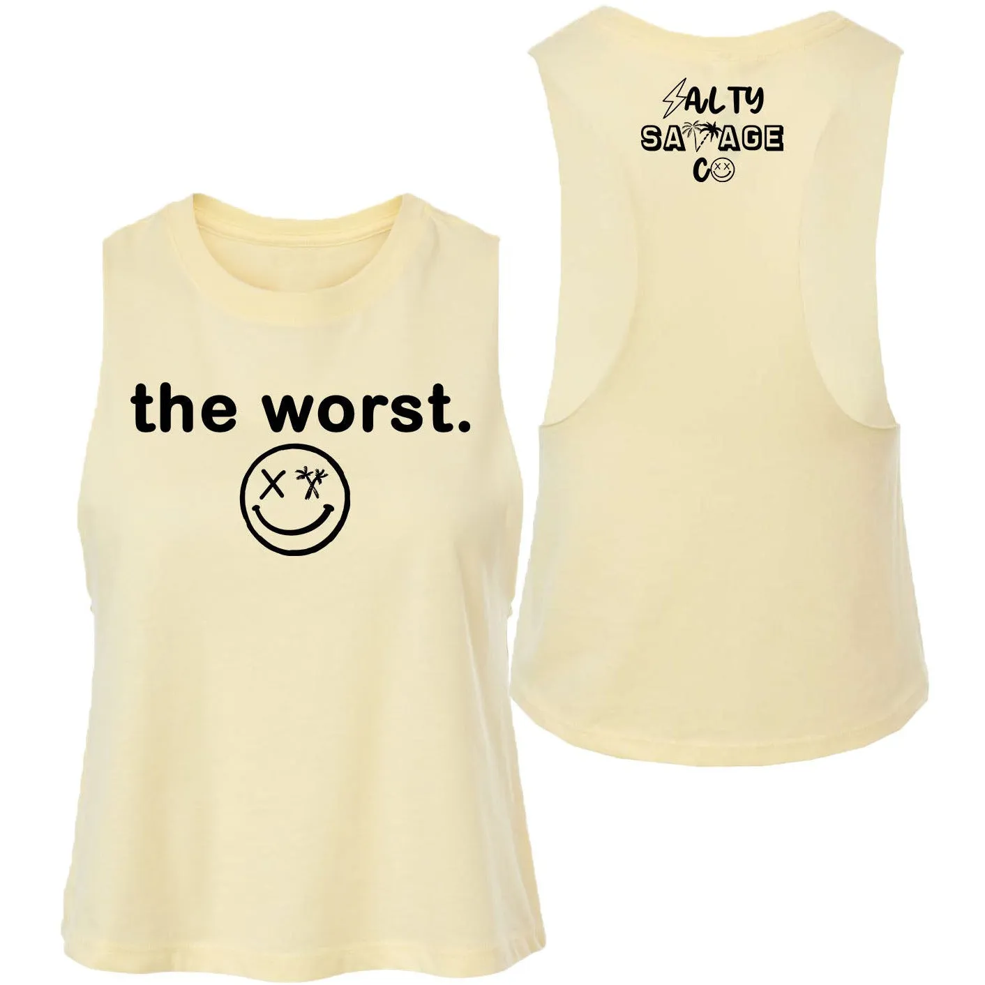 Ladies "the worst." Flowy Crop Tank