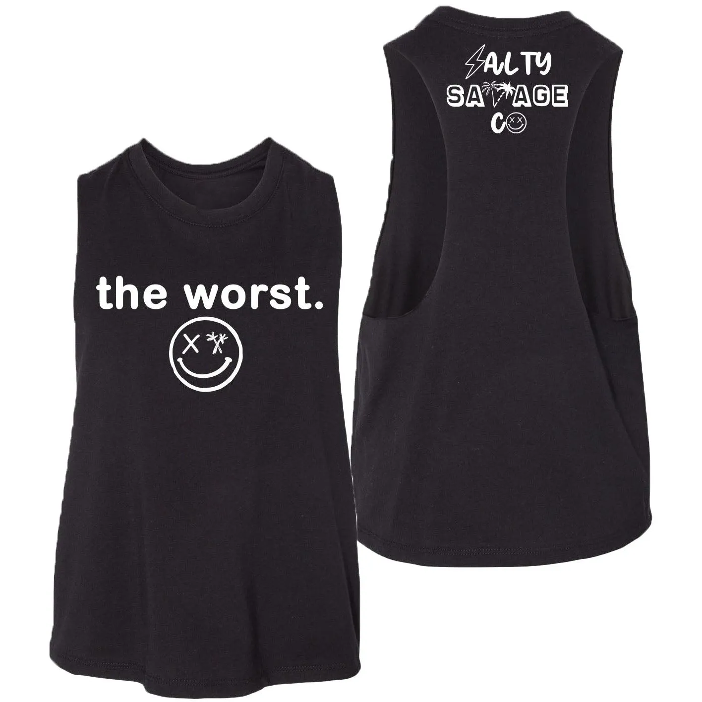 Ladies "the worst." Flowy Crop Tank