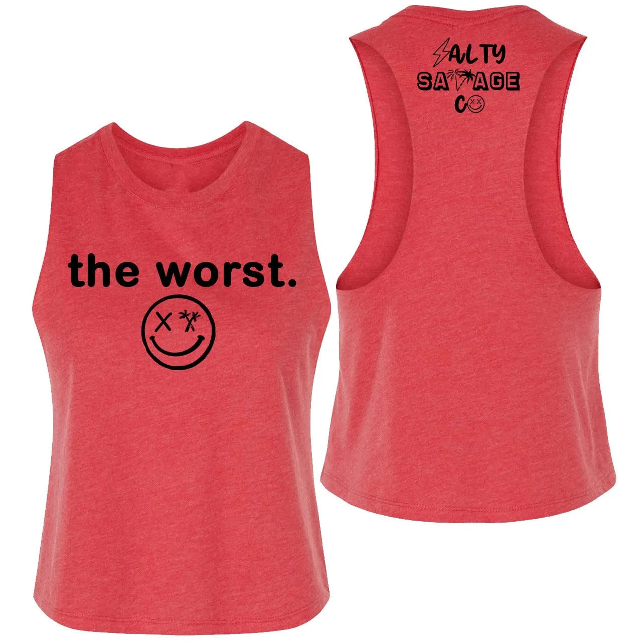 Ladies "the worst." Flowy Crop Tank