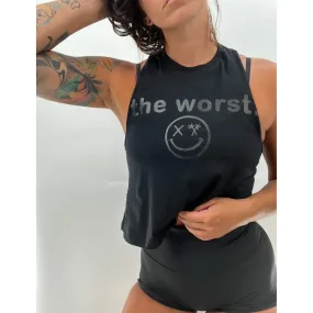 Ladies "the worst." Flowy Crop Tank