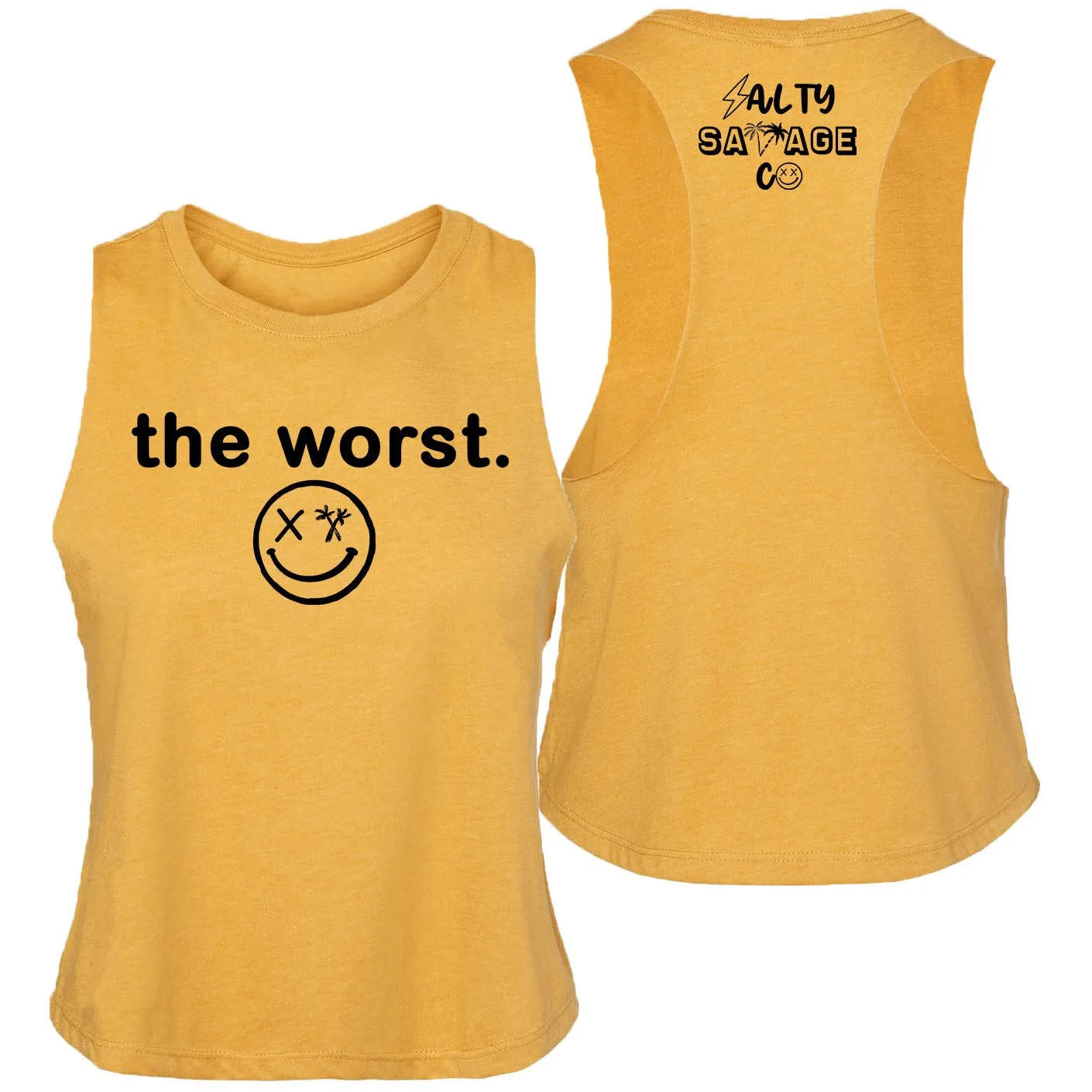 Ladies "the worst." Flowy Crop Tank