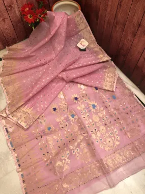 Light Pink Color Jamdani Saree