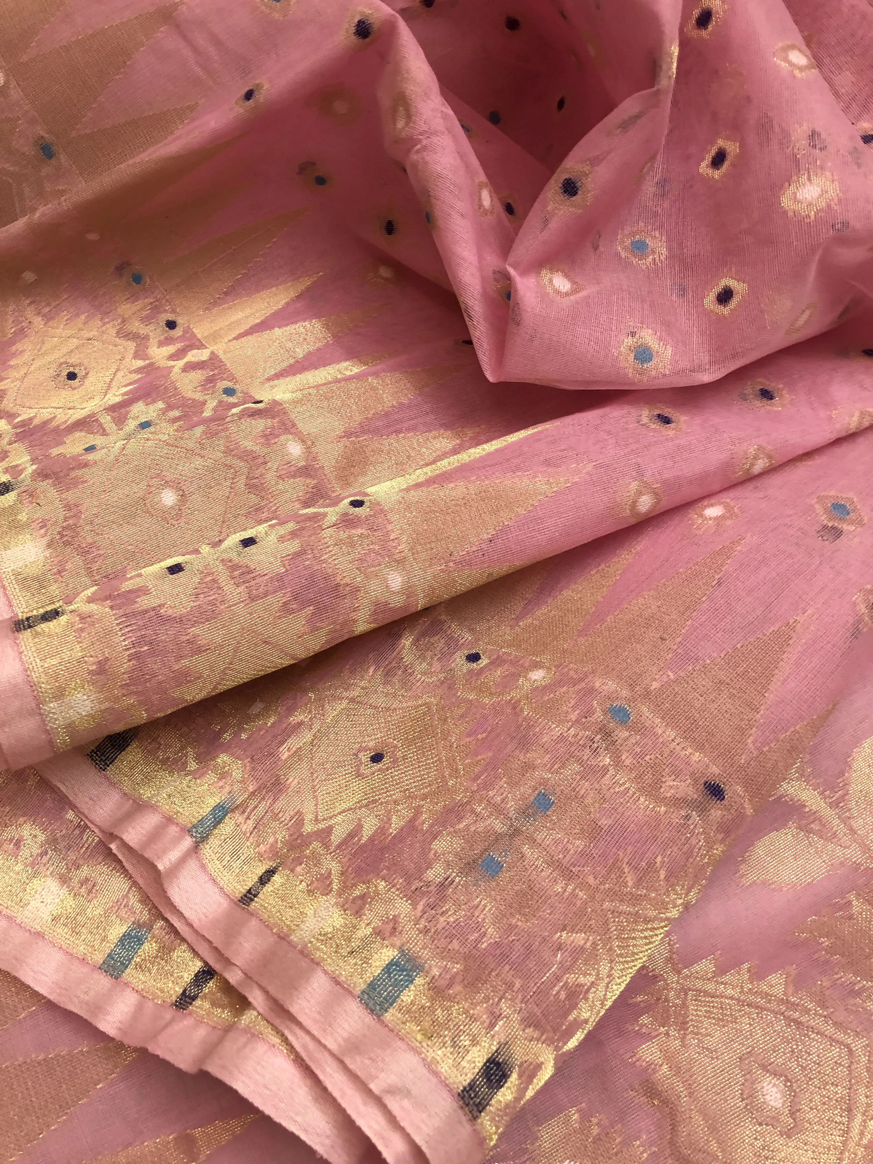 Light Pink Color Jamdani Saree