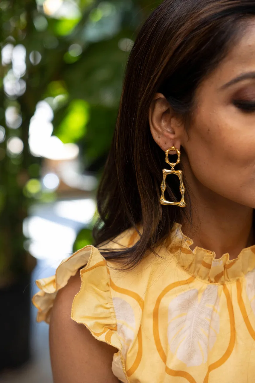 Lisi Lerch - Jordan Bamboo Earrings - Gold