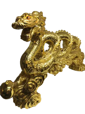 Lucky Golden Flying Dragon Statue - Best Gift Ideas!