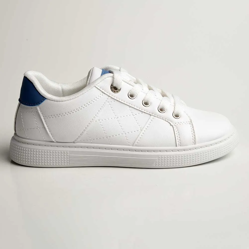 Madison Taylin Fashion Sneaker - White/Blue