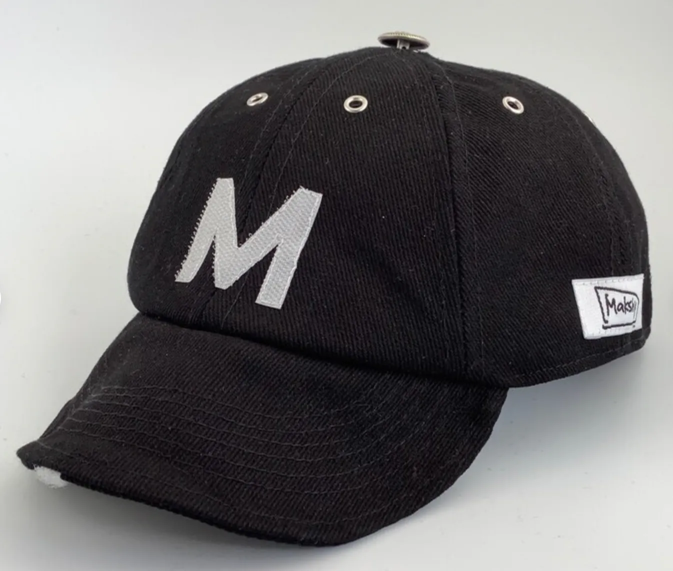 Makshy Millinery Cotton Twill Cap M  - Black