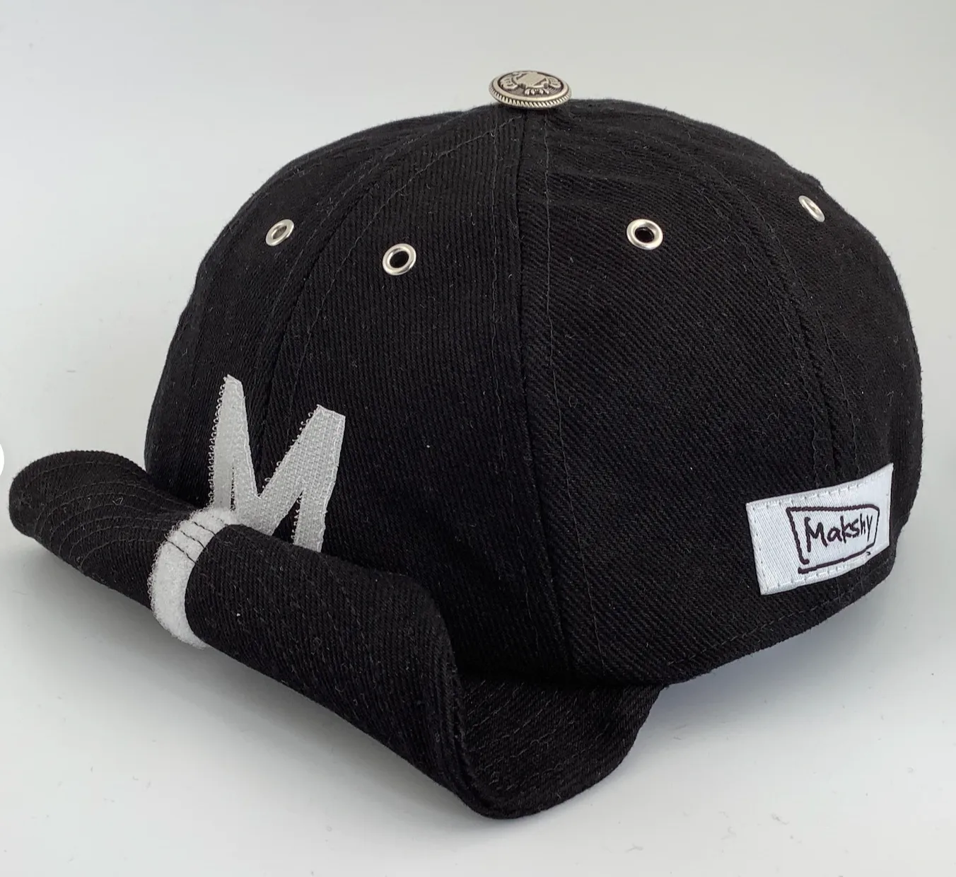 Makshy Millinery Cotton Twill Cap M  - Black