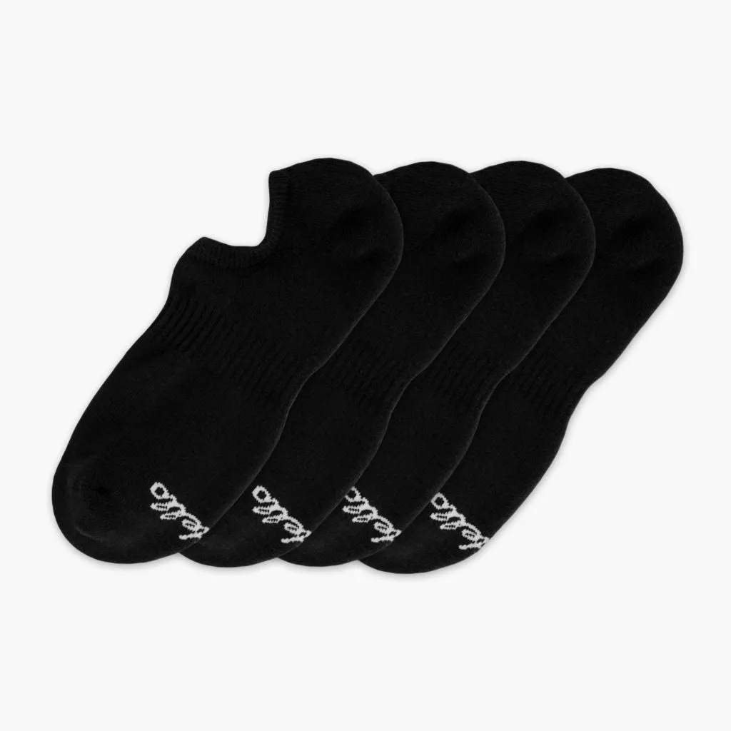 Men's Classic No Show Sock | Black 4-Pack