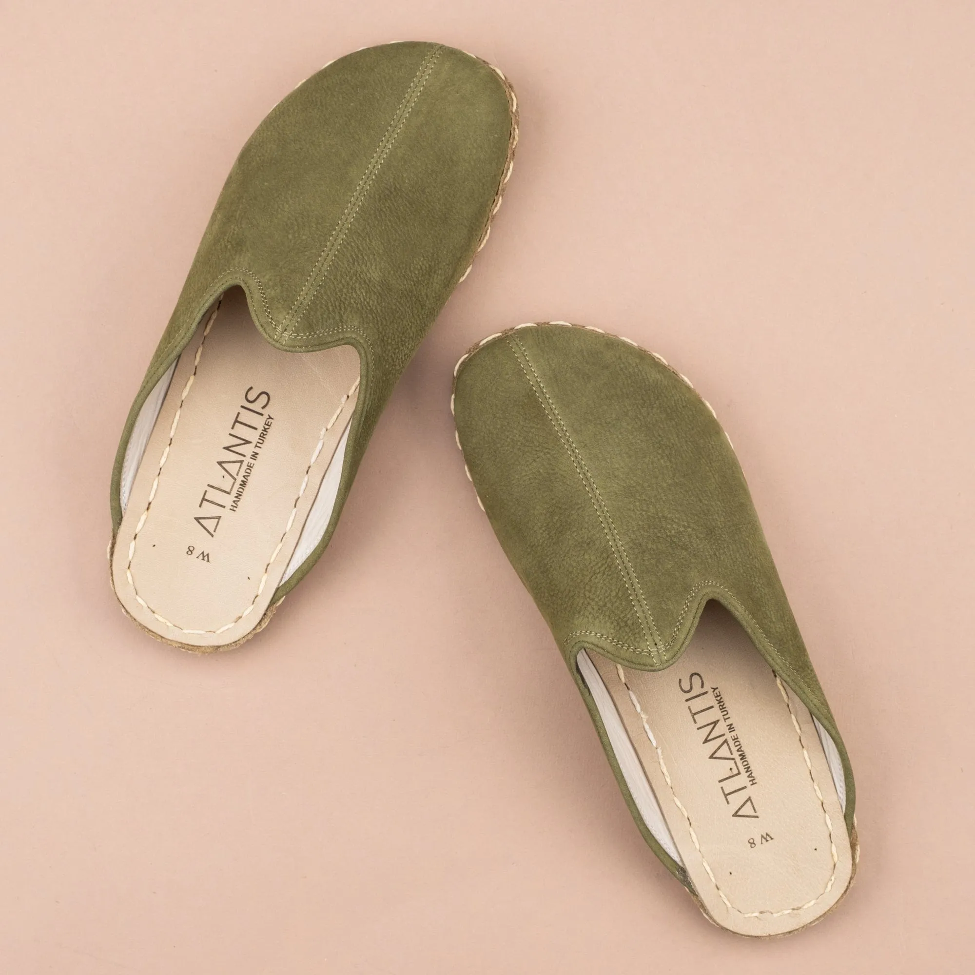 Men's Olive Barefoot Slippers