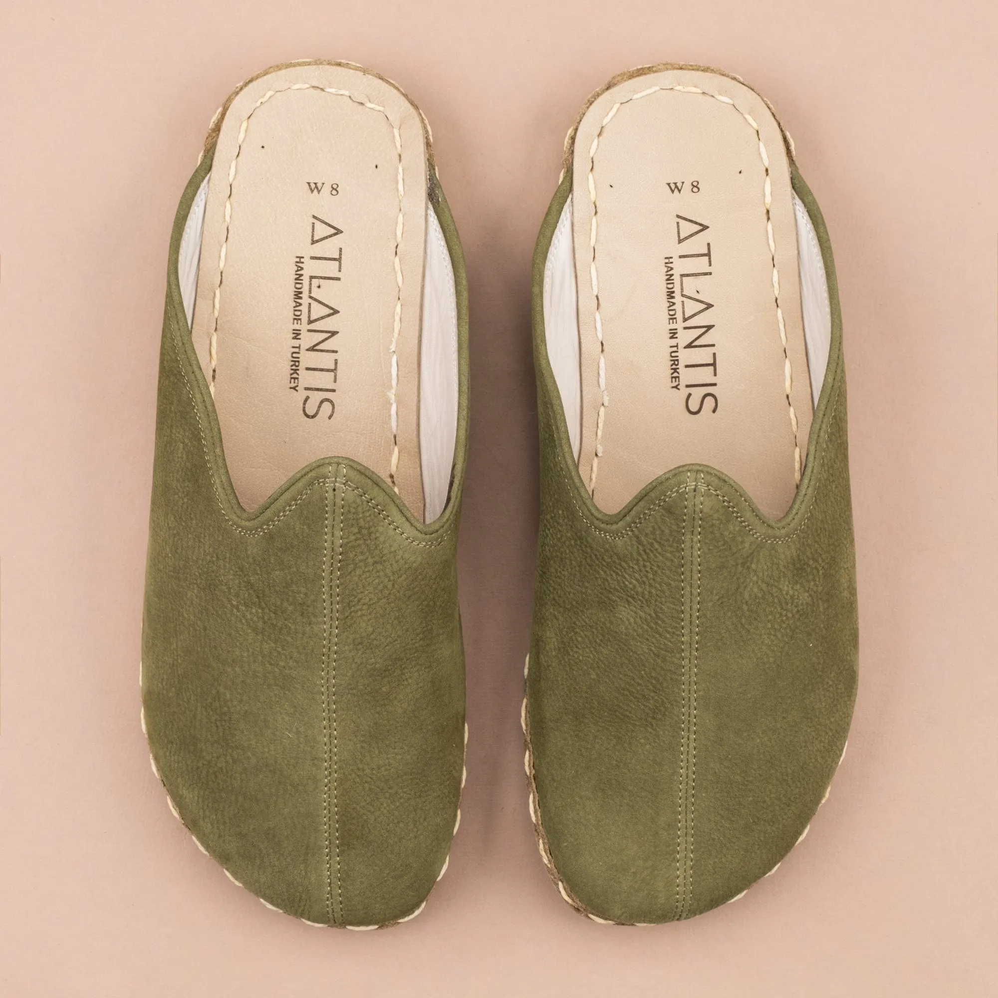 Men's Olive Barefoot Slippers