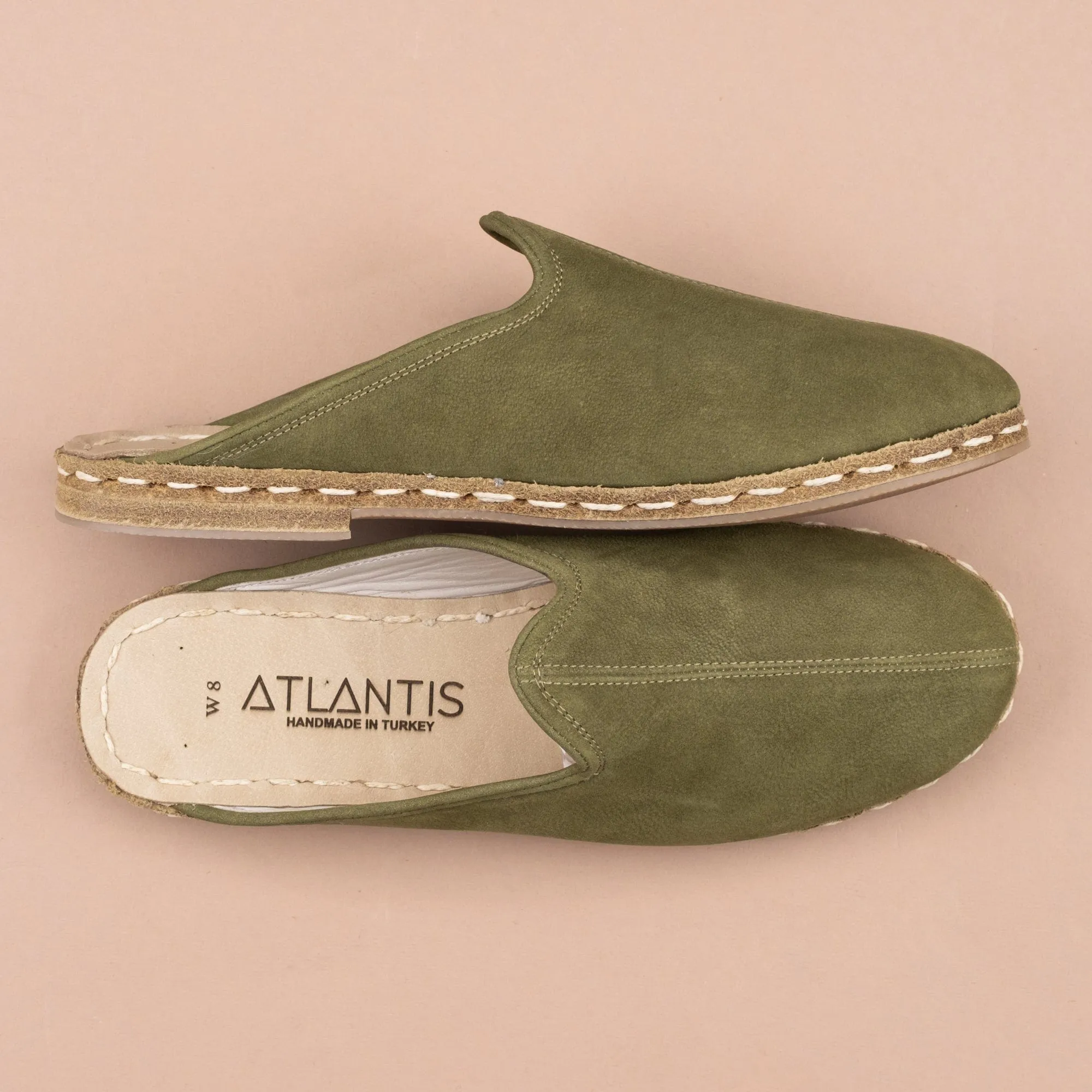 Men's Olive Slippers