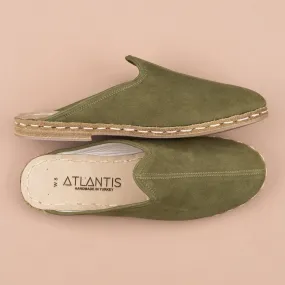 Men's Olive Slippers