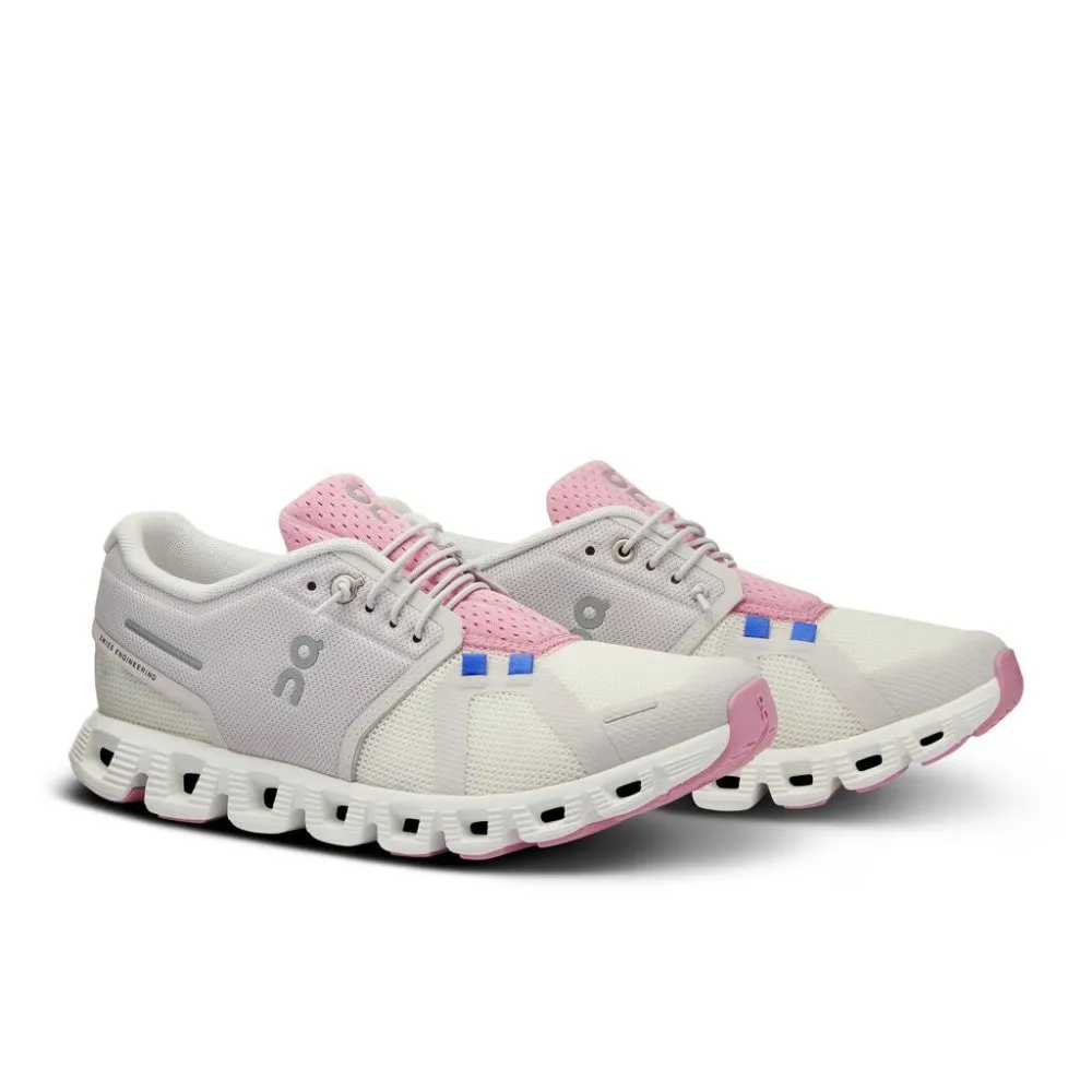 On Women's Cloud 5 Push - Ivory/Blossom