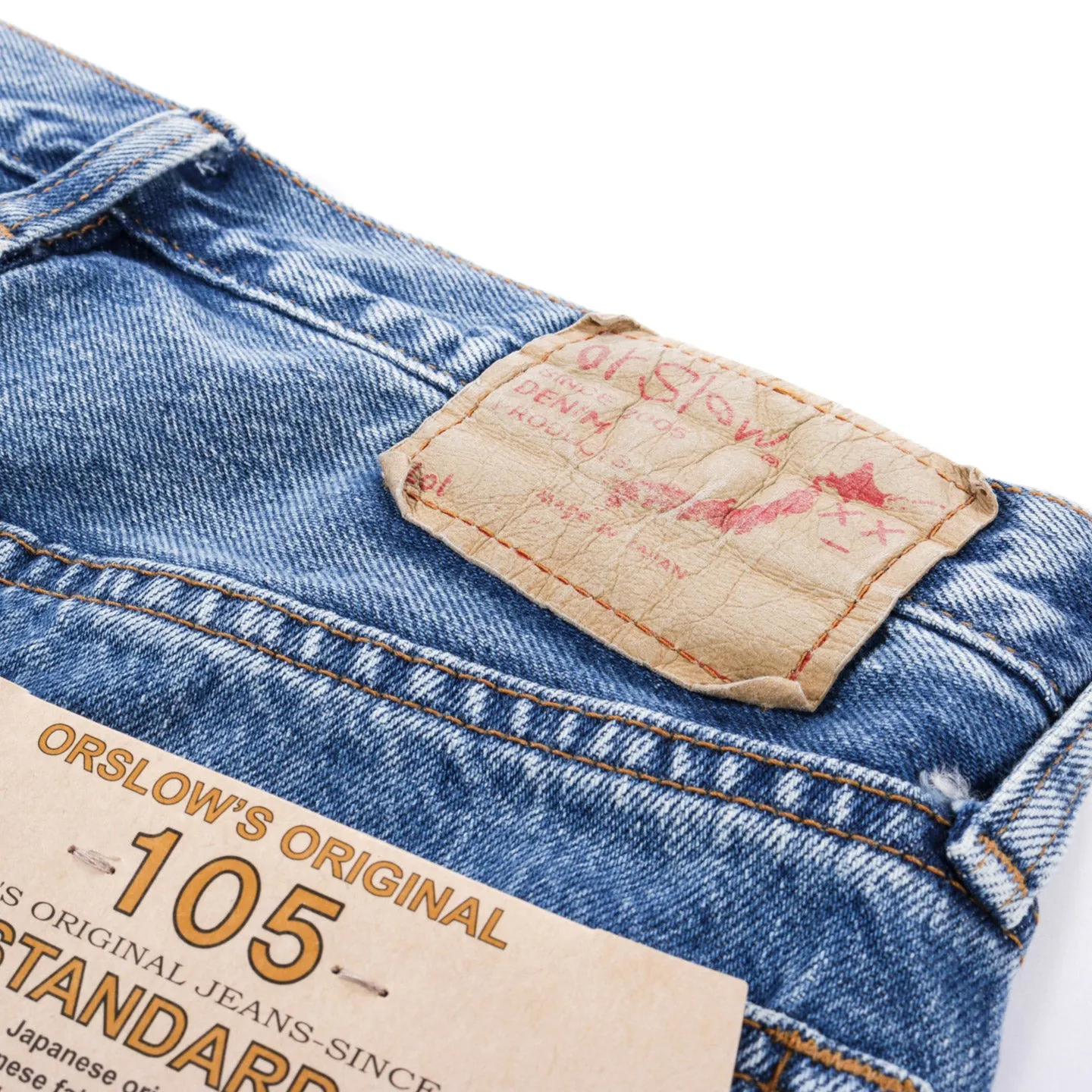 ORSLOW 105 STANDARD FIT 90'S DENIM USED