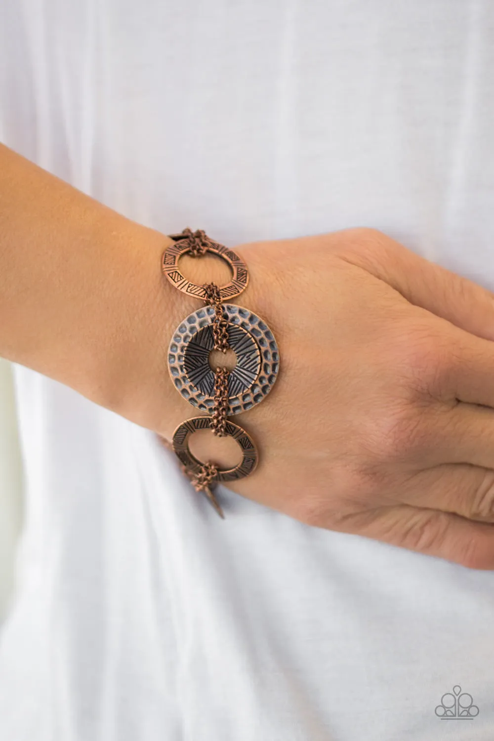 Paparazzi Bracelet ~ Way Wild - Copper