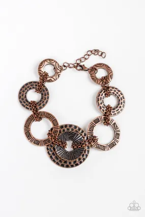 Paparazzi Bracelet ~ Way Wild - Copper