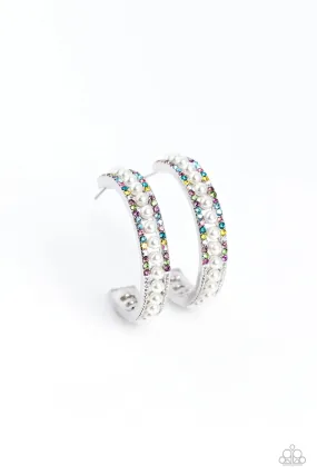 Paparazzi Pearl Happy - Multi Hoop Earrings