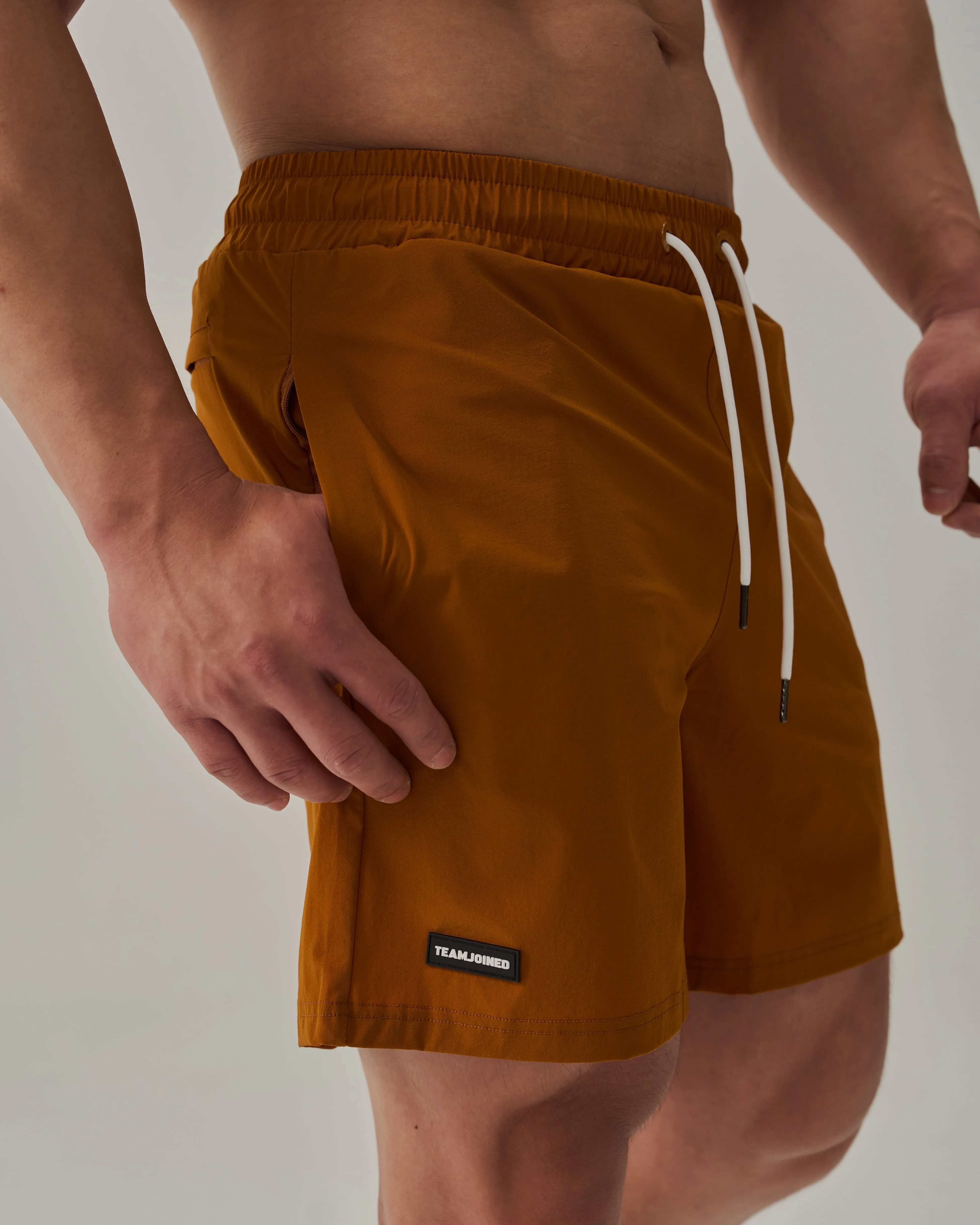 Patched Gym Shorts