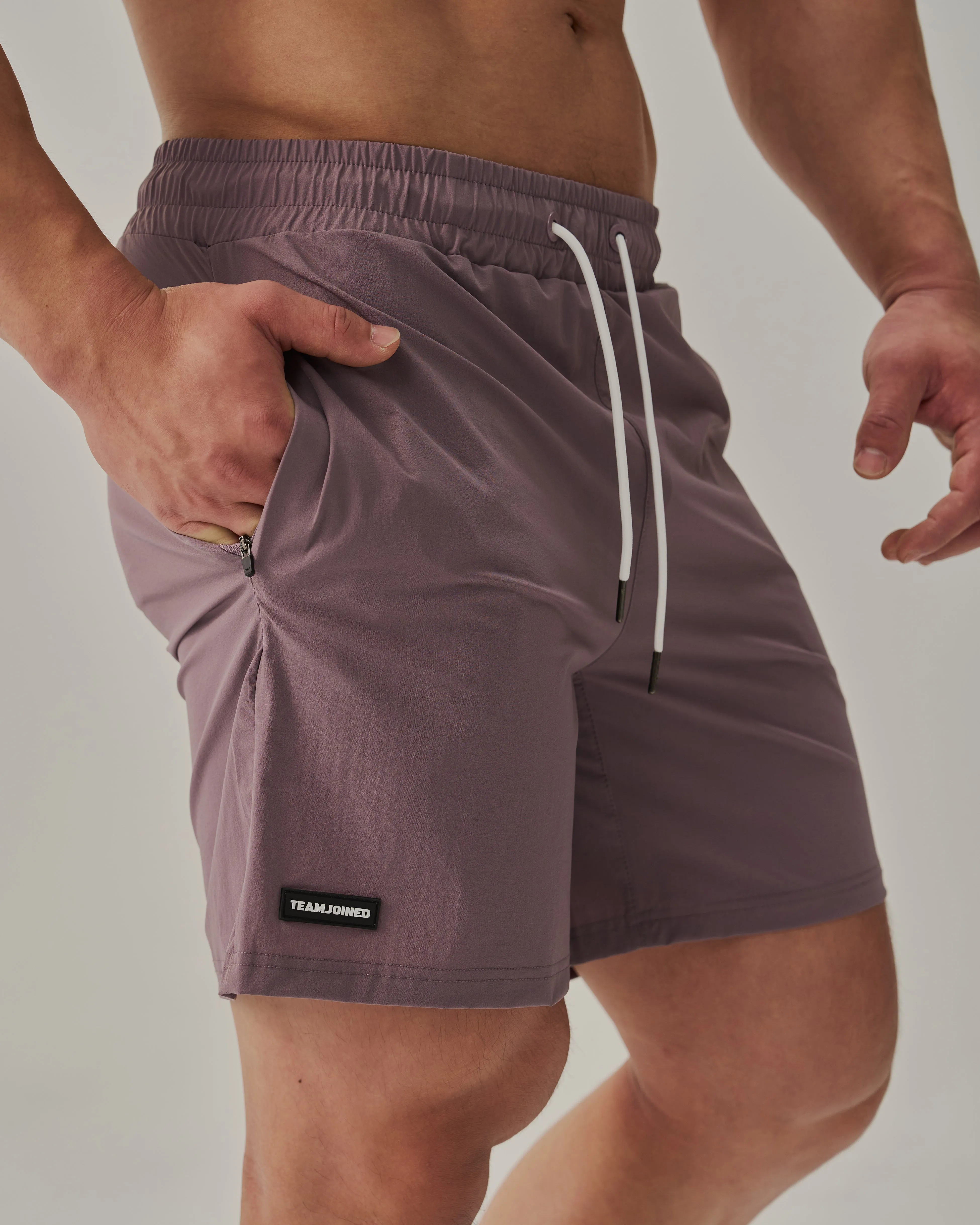 Patched Gym Shorts